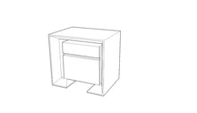 Load image into Gallery viewer, Beveled Walnut Side Table